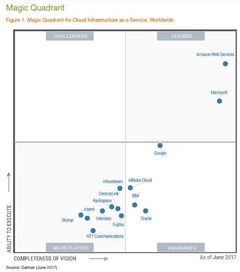 gartner2016年公有云报告 全球iaas市场增长31 ,阿里云进入前三